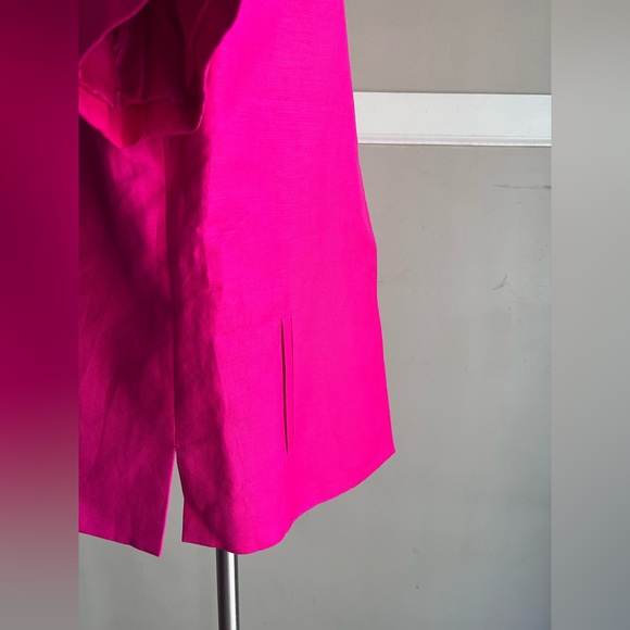 Kasper Women's Bright Pink Short Sleeve Blazer - Picture 4 of 5